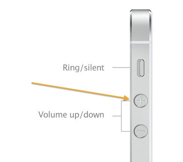 iPhone 5 Volume Up