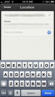 Enter Address
