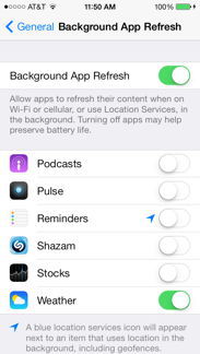 Background App Refresh