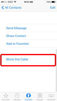 Block this Caller