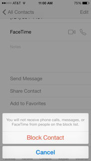 Block Contact