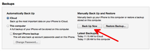 Back Up Now