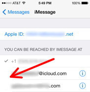 Uncheck Addresses