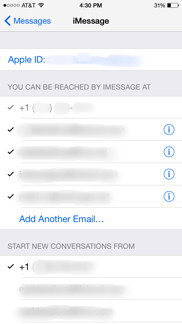 Send & Receive Settings