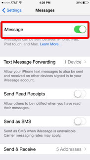 iMessage Slider