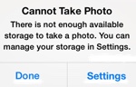 Cannot Take Photo